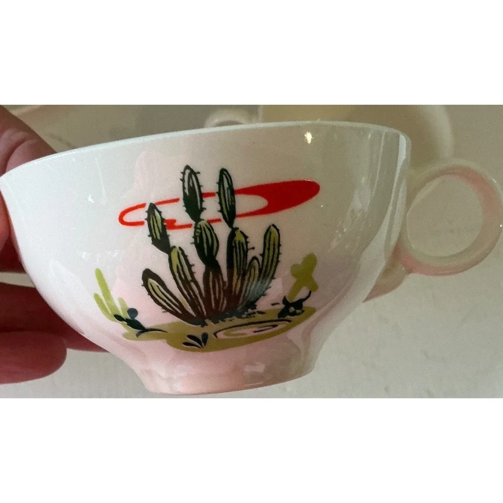 Other Brand Vintage Arizona Cactus Teacup Saucer Set Organ Pipe Cholla Desert 2p